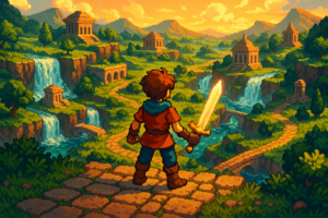 Capa pixel art: Review: The Adventures of Elliot: The Millennium Tales — O Zelda HD-2D que a gente merecia
