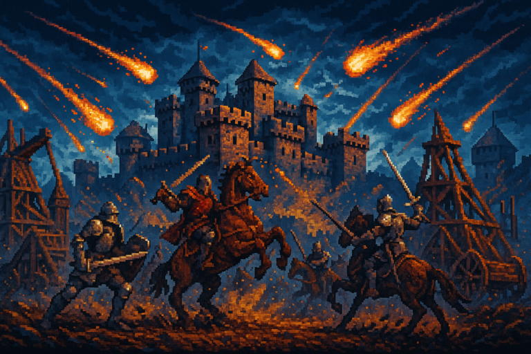 Capa pixel art: O Castelo Voltou: Stronghold 4 Desce do Cavalo e Vem Brigar com GTA 6 em 2026