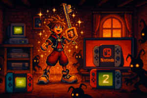 Capa pixel art: Sora Chegou na Casa da Nintendo: Kingdom Hearts 4 Confirma Switch 2 no Dia do Lançamento