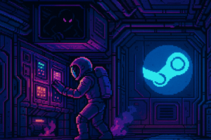 Capa pixel art: Steam Next Fest Chegou e Trouxe o Among Us Singleplayer que Ninguem Pediu Mas Todo Mundo Quer