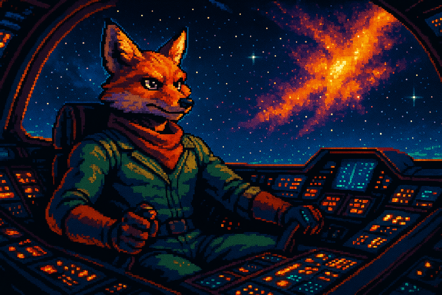 Capa pixel art: Fox McCloud Voltou do Além: Star Fox no Switch 2 Chegou Hoje e a Franquia Finalmente Saiu do Coma