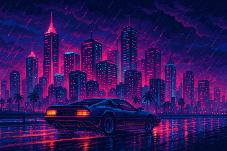 Capa pixel art: GTA 6 Abriu Pré-Venda, Quebrou Recordes e Esqueceu de Mencionar o Online