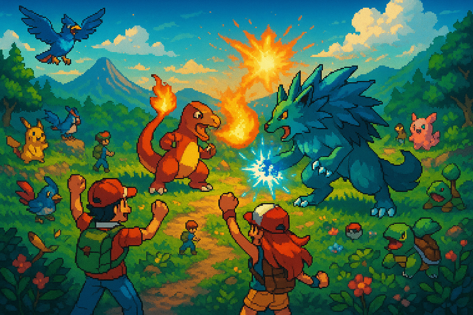 Capa pixel art: Palworld 1.0 Chegou: O Pokémon dos Pobres Virou Jogo de Verdade e a Nintendo Chorou