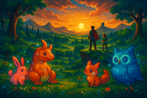 Capa pixel art: Palworld 1.0 Chegou e Fez a Nintendo Passar Vergonha de Graça