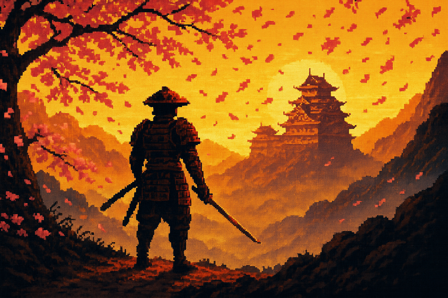 Capa pixel art: Samurai de Graça: Rise of the Ronin Chegou no PS Plus Hoje e a Sony Finalmente Acertou o Mês