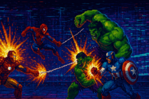Capa pixel art: Arc System Works Colocou a Marvel no Ringue e a PSN Tentou Estragar a Festa