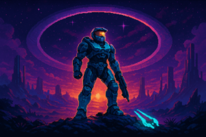 Capa pixel art: Review: Halo: Campaign Evolved — O Master Chief finalmente chegou ao PlayStation, mas será que valeu a espera?