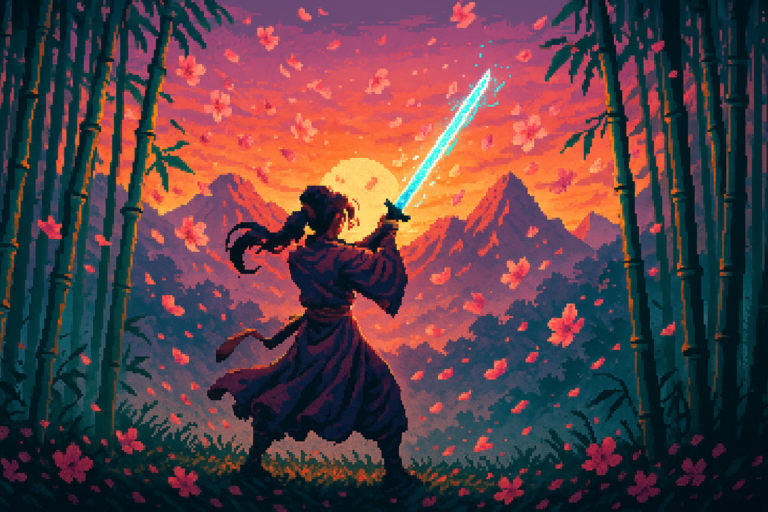 Capa pixel art: Review: Beast of Reincarnation — A Game Freak finalmente cresceu, e foi com uma katana na mão
