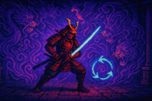Capa pixel art: A Game Freak Larga os Monstrinhos e Joga uma Katana na Sua Cara: Beast of Reincarnation Chegou