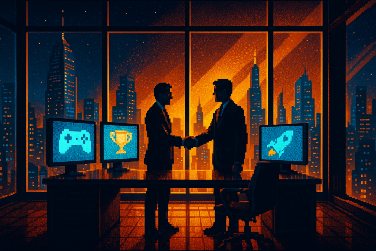 Capa pixel art: A EA Acabou de Ser Comprada pela Arábia Saudita por 55 Bilhões de Dólares. Sente Essa.