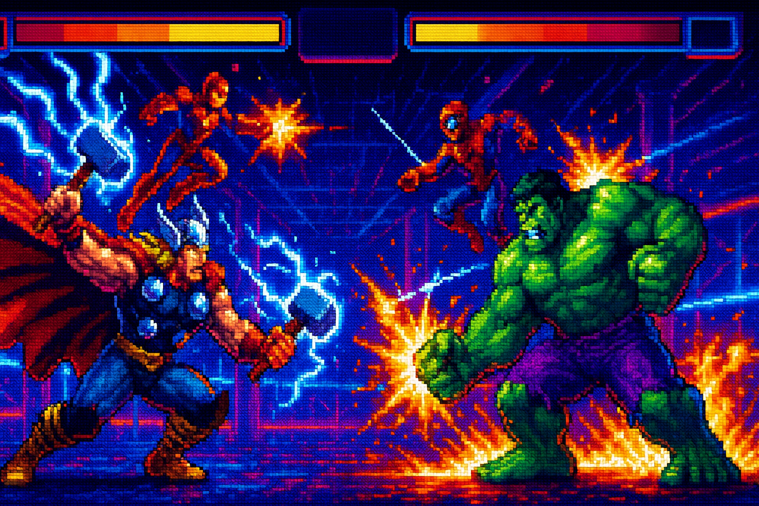 Capa pixel art: A ArcSys Pegou a Licença dos Heróis e Tá Chegando Amanhã: Marvel Tokon é Real e Está Quase Aqui