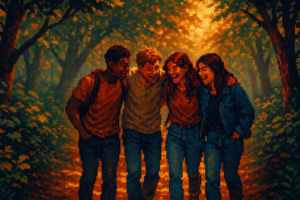 Capa pixel art: Review: Big Walk — o jogo que te faz falar mais com os amigos do que qualquer chamada de Discord