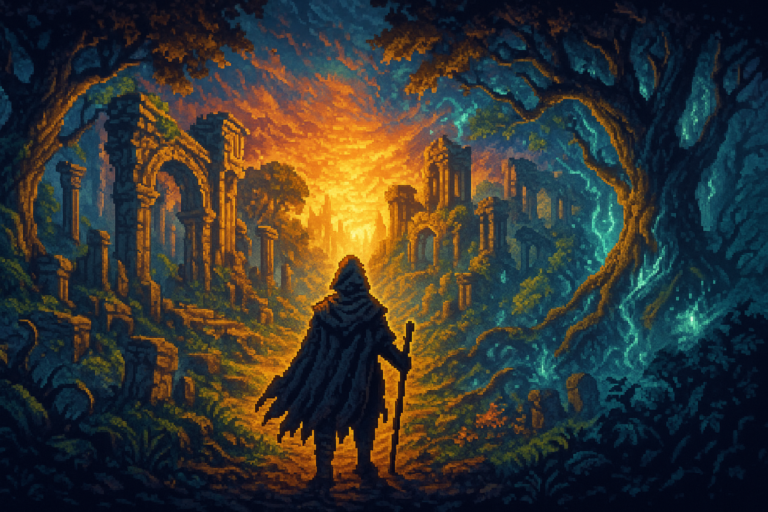 Capa pixel art: Geralt Sai da Aposentadoria (De Novo) e o Witcher 3 Vai Ficar Ainda Mais Bonito de Graça