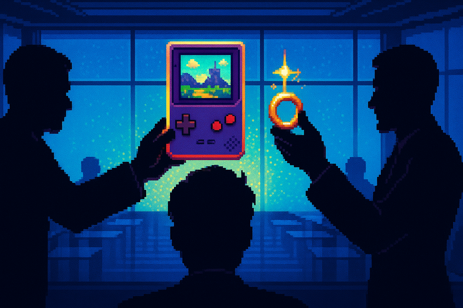 Capa pixel art: Sony Dá um Fora no Kojima e a Xbox Aparece de Anel na Mão: Physint Muda de Dono
