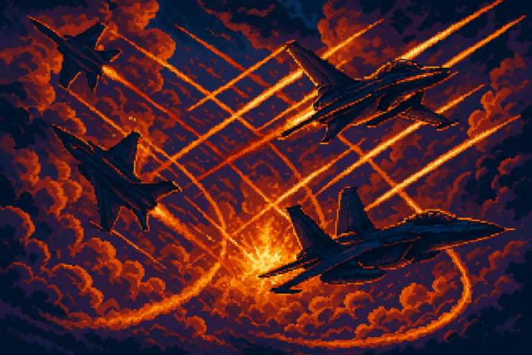 Capa pixel art: Review: Ace Combat 8: Wings of Theve — o combate aéreo mais intenso que a série já entregou
