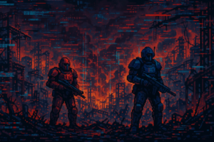 Capa pixel art: Review: Gears of War: E-Day — o retorno que a saga precisava, só que travando feio no PC